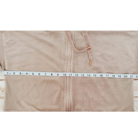 NWT Olive+Oak Zip-Up Hoodie Womens Size Small Mocha Stone - Picture 6 of 12